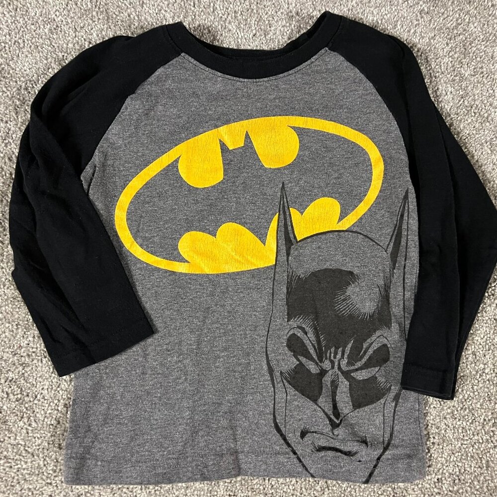 Batman long sleeve baseball tee 4T